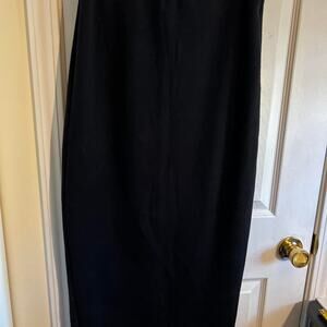 Zara black knit midi skirt